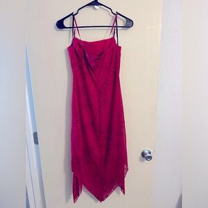 Red cocktail dress